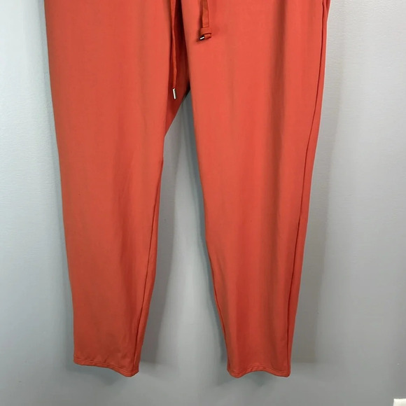 RW&CO Leisure Trousers Burnt Orange Elastic Drawstring Waistband High Waist M - Picture 4 of 12